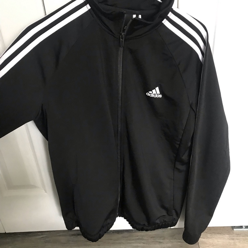 Adidas black and white jacket